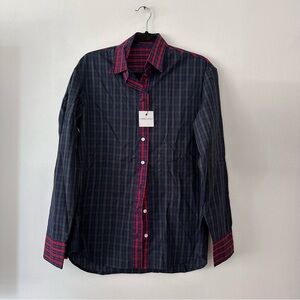 NWT Hand Over Ex Boyfriends button down plaid‎ shirt size medium